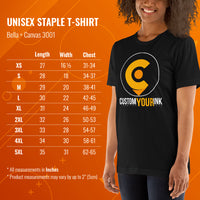 Skate Streetwear & Urban Outfit, Attire - Roller Skating Shirt, Wear, Clothing - Gifts for Skaters - Old School Roller Skating Tee - Size Chart