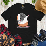 Adorable Dabbing Guinea Pig T-Shirt - Furry Potato Shirt - Cavy Whisperer & Lovers Tee - Ideal Gift for Rodent Dad/Mom & Pet Owners - Black