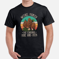 Camping & Hiking T-Shirt - Mushroom Shirt - Presents, Gift Ideas for Campers & Hikers, Nature Lovers - The Original Hide And Seek T-Shirt -  Black, Men