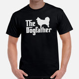 Australian Shepherd Dog Themed Clothes, Attire - Funny Canine Tee Shirts For Humans - Gifts for Dog Dads & Lovers - The Dogfather Shirt - Black, Men