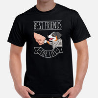 Australian Shepherd Dog Themed Clothes - Canine Tee Shirts For Humans - Gifts for Dog Lovers & Owners - Best Friends For Life T-Shirt - Black, Men