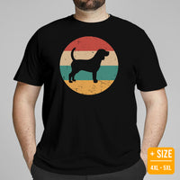 Beagle Dog Themed Clothes & Attire - Gifts for Dog Moms, Dads & Lovers - Funny Canine Tee Shirts For Humans - 80s Retro Vibe T-Shirt - Black, Plus Size