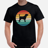 Beagle Dog Themed Clothes & Attire - Gifts for Dog Moms, Dads & Lovers - Funny Canine Tee Shirts For Humans - Retro Sunset Themed Shirt - Black, Men