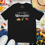 Beagle Dog Themed Clothes & Attire - Gifts for Dog Moms & Lovers - Funny Canine Tee Shirts For Humans - I'm A Simple Women T-Shirt - Black