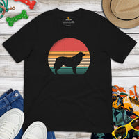 Berner Dog Themed Clothes & Attire - Canine Tee Shirt For Humans - Gifts for Dog Owners & Lovers - Vintage Bernese Mountain Dog T-Shirt - Black