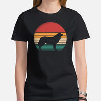 Berner Dog Themed Clothes & Attire - Canine Tee Shirt For Humans - Gifts for Dog Owners & Lovers - Vintage Bernese Mountain Dog T-Shirt - Black, Women