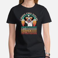 Berner Dog Themed Clothes & Attire - Canine Tee Shirt & Outfit For Humans - Gifts for Dog Moms & Lovers - Aunt And Berner Mom T-Shirt - Black, Women