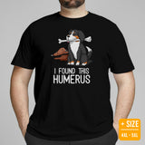 Berner Dog Themed Clothes & Attire - Funny Canine Tee Shirt For Humans - Gifts for Dog Moms, Dads & Lovers - I Found This Humerus Shirt - Black, Plus Size