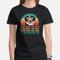 Berner Dog Themed Clothes & Attire - Funny Canine Tee Shirt For Humans - Gifts for Dog Moms, Dads & Lovers - I'll Be Watching You Shirt - Black, Women