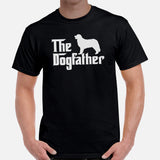 Berner Dog Themed Clothes & Attire - Funny Canine Tee Shirt & Outfit For Humans - Gifts for Dog Dads & Lovers - The Dogfather T-Shirt - Black, Men