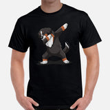 Berner Dog Themed Clothes & Attire - Funny Canine Tee Shirt & Outfit For Humans - Gifts for Dog Lovers - Adorable Dabbing Dog T-Shirt - Black, Men