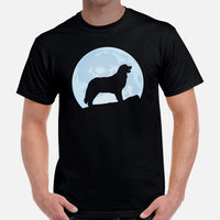 Berner Dog Themed Clothes & Attire - Funny Canine Tee Shirt & Outfit For Humans - Gifts for Dog Lovers & Owners - Over The Moon T-Shirt - Black, Men