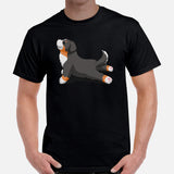 Berner Dog Themed Clothes & Attire - Funny Canine Tee Shirt & Outfit For Humans - Gifts for Dog Lovers & Owners - Yoga Pose T-Shirt - Black, Men