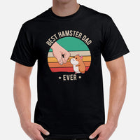 Best Hamster Dad Ever Furry Potato T-Shirt - Guinea Pig Whisperer & Lovers Shirt - Gift for Cavy, Rodent Dad & Pet Owners - Zoology Tee - Black, Men