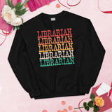 Bookish Sweatshirt - Cool & Unique Presents, Gift Ideas for Book Lovers, Readers, Bookworms - Reading Rainbow Merch - Librarian Sweatshirt - Black