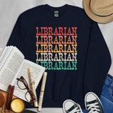 Bookish Sweatshirt - Cool & Unique Presents, Gift Ideas for Book Lovers, Readers, Bookworms - Reading Rainbow Merch - Librarian Sweatshirt - Navy