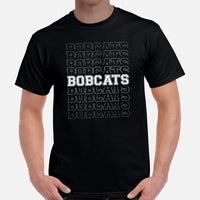 Bobcat Shirt - Bobcats T-Shirt - Game Day Shirt - Football Tee - Funny Football Shirt - Gift for Football Fan & Lover, Coach & Player - Black, Men