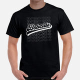 Bobcats Mascot T-Shirt - Game Day Tee - Football Fanatic Vintage Graphic Shirt: Retro Style, Ideal Gifts for Football Fans & Supporters - Black, Men