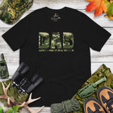 Bow Hunting T-Shirt - Gifts for Hunters, Archers - Hunting Season Tee - Dad The Bow Hunter The Myth The Legend Camouflage Themed Shirt - Black