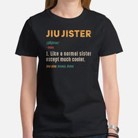 Brazillian Jiu Jitsu Shirt - BJJ, MMA Attire, Wear, Clothes, Outfit - Gifts for Fighters, Wrestlers - Funny Jiu Jister Definition Tee - Black, Women