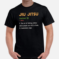 Brazillian Jiu Jitsu T-Shirt - BJJ, MMA Attire, Wear, Clothes, Outfit - Gifts for Fighters, Wrestlers - Funny Jiu Jitsu Definition Tee - Black, Men