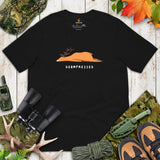 Buck & Deer Hunting T-Shirt - Gift for Hunter, Bow Hunter, Archer - Elk Hunting Season Shirt - Depressed Sarcastic Geek Shirt - Black