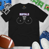 Buffalo TD's T-Shirt - Funny Football Fanatic Shirt: Ideal Gifts for Football Moms, Fans & Supporters - Sarcastic Game Day Shirt - Black