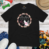 Cat Themed Clothes & Attire - Funny Kitten Cat Mom Tee Shirts - Presents, Gift Ideas For Cat Lovers - The More I Love My Cat T-Shirt - Black