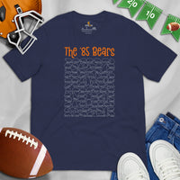 Chicago T-Shirt - Illinois Shirt - Game Day Shirt - Funny Football Shirt - Gift for Football Fan & Lover - Bear T-Shirt - The 85 Bears Shirt - Navy