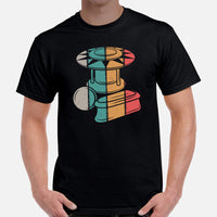 Pinball Shirt - Typical Gamer Shirt - Arcade Game T-Shirt - Funny Gaming T-Shirt - Gift for Gamer & Game Lover - Vintage Pinball T-Shirt - Black, Men
