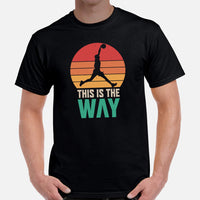 Christmas Gift Ideas for Basketball Lovers, Coach & Players - Senior Night, Game Outfit & Attire - Vintage This Is The Way T-Shirt - Black, Men