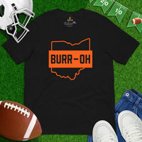 Cincinnati Football Fanatic Vintage Graphic T-Shirt: Retro Style, Ideal Gift for Football Enthusiasts & Fans - Burr Oh Game Day Shirt - Black