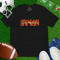 Cincinnati Football Fanatic Vintage Graphic T-Shirt: Retro Style, Ideal Gift for Football Enthusiasts & Fans - Game Day Shirt - Black