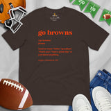 Cleveland Shirt - Ohio State Tee - Game Day Shirt - Funny Football Shirt - Gift for Football Fan & Lover - Define Shirt - Go Browns Shirt - Brown