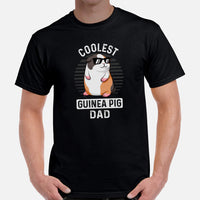 Coolest Guinea Pig Dad Furry Potato T-Shirt - Guinea Pig Whisperer & Lovers Shirt - Gift for Cavy, Hamster, Rodent Dad & Pet Owners - Black, Men