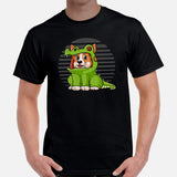 Corgi Dog Themed Clothes - Cute Alligator Costume T-Shirt - Gifts for Dog Moms, Dads & Lovers - Funny Canine Tee Shirts For Humans - Black, Men