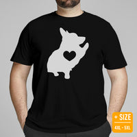 Corgi Dog Themed Clothes - Gifts for Dog Moms, Dads & Lovers - Funny Canine Tee Shirts For Humans - Cute Puppy High-fives T-Shirt - Black, Plus Size