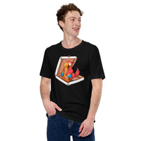 Camping Tee Shirt - Pizza Shirt - Presents, Gift Ideas for Bird & Nature Lovers, Birdwatchers, Birders - Parrot Yummy A Pizza T-Shirt - Black