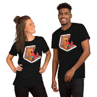 Camping Tee Shirt - Pizza Shirt - Presents, Gift Ideas for Bird & Nature Lovers, Birdwatchers, Birders - Parrot Yummy A Pizza T-Shirt - Black, Unisex