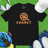 Biking Shirt - Bike Shirt - Cyclist Shirt - Presents for Bikers, Cyclists, Bike Riders - Funny Cycling T-Shirt - Cranky Bike Gear T-Shirt - Black