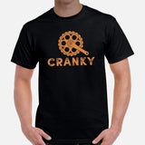 Biking Shirt - Bike Shirt - Cyclist Shirt - Presents for Bikers, Cyclists, Bike Riders - Funny Cycling T-Shirt - Cranky Bike Gear T-Shirt - Black, Men