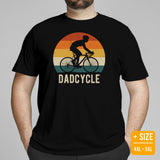 Cycling Gear - Bike Clothes - Biking Attire, Outfit - Father's Day Gifts for Cyclists, Bicycle Enthusiasts - Retro Dadcycle T-Shirt - Black, Plus Size
