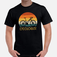 Cycologist Shirt - Biking Shirt - Bike Shirt - Cyclist Shirt - Presents for Bikers, Bike Riders - Funny Cycling T-Shirt - Cycopath T-Shirt - Black, Men