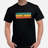 Cycling Gear - Bike Clothes - Biking Attire, Outfits, Apparel - Unique Gifts for Cyclists, Triathletes - Retro Triathlon T-Shirt - Black, Men