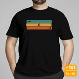 Cycling Gear - Bike Clothes - Biking Attire, Outfits, Apparel - Unique Gifts for Cyclists, Triathletes - Retro Triathlon T-Shirt - Black, Plus Size