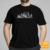 Biking Shirt - Cyclist Shirt - Presents for Bikers, Cyclists, Bike Riders - Funny Cycling T-Shirt - Cycologist Shirt - Trail Riding Shirt - Black, Plus Size