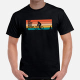 Mountain Bike Shirt - Presents for Bikers, Cyclists, Bike Riders - Funny Cycling T-Shirt - Cycopath T-Shirt - Eat Sleep Bike Repeat T-Shirt - Black, Men