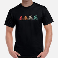 Biking Shirt - Cyclist Shirt - Presents for Cyclists, Bike Riders - Funny Cycling T-Shirt - Cycologist Shirt - Vintage Road Bike Shirt - Black, Men