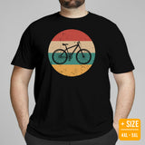 Cycling Gear - MTB Clothing - Mountain Bike Attire, Apparel, Outfits - Gifts for Cyclists, Bicycle Enthusiasts - 80s Retro MTB Bike Tee - Black, Plus Size