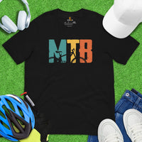 Mountain Bike Shirt - Biking Shirt - Gift for Cyclist - Funny Cycling T-Shirt - Cycologist Shirt - Cycopath T-Shirt - Retro MTB T-Shirt - Black